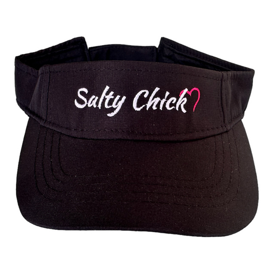 Promotional Visor Hat - Salty Chick BLACK