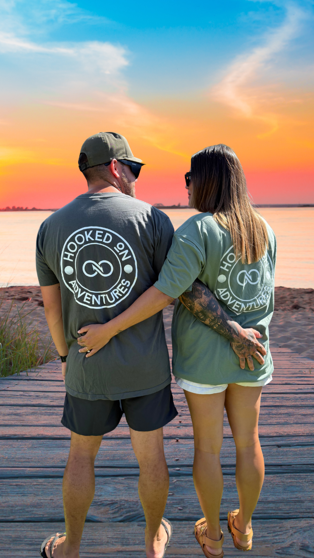 Hooked on Adventures T-Shirt - SAGE