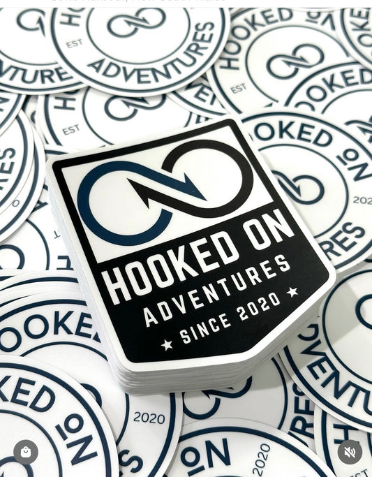 Hooked on Adventures - STICKER