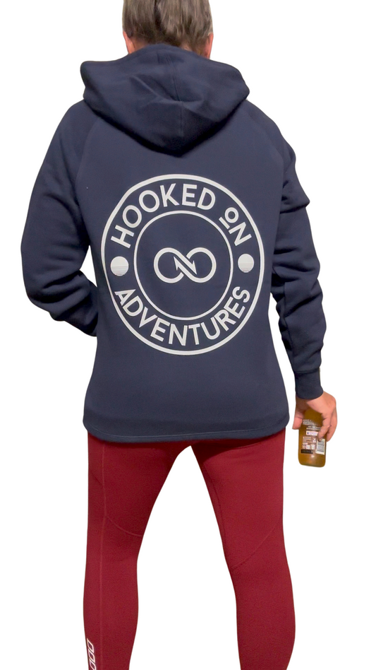 Hooked on Adventures Hoodie - MIDNIGHT BLUE